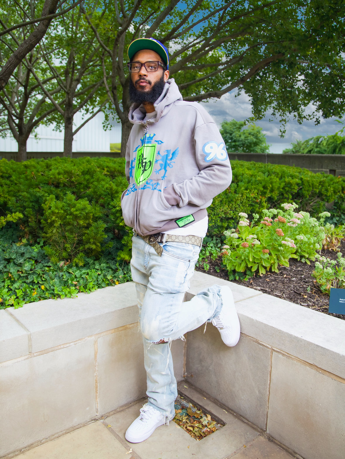 Grey National Zip-Up