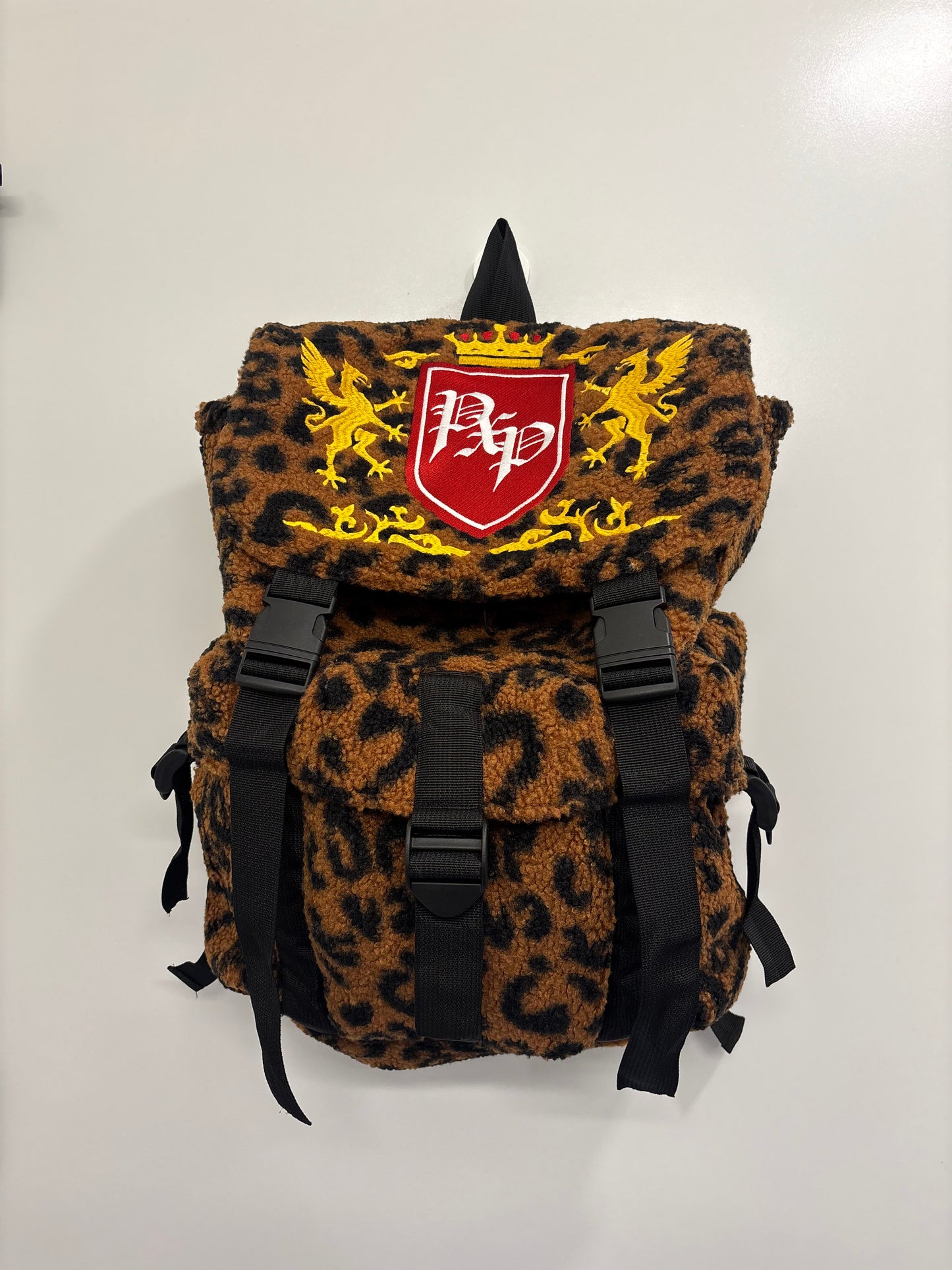 LEOPARD SHERPA BACKPACK *read description*