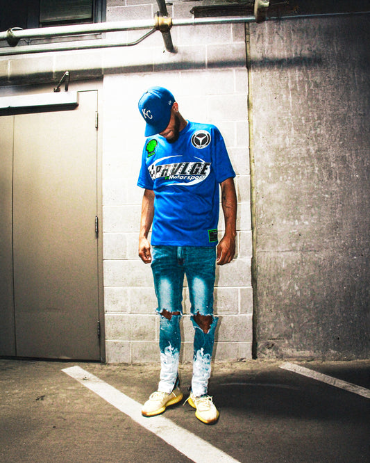 BLUE MOTORSPORT T-SHIRT*
